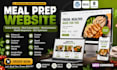 design a professional meal prep website, meal prep ecommerce website