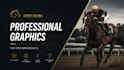 a professional horse racing graphics package for vmix