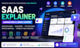 design engaging saas product video, app demo video software animation startups