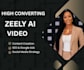 create ai video ads, ai commercial ads and zeely ai campaigns using zeely ai
