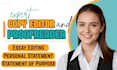 edit college application essay, proofread personal statement of purpose for phd