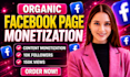 complete facebook page monetization