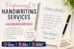 write neat and clean english handwriting