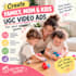 create authentic ugc content, mom, kids, toddler, lifestyle