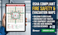 create osha compliant fire safety and evacuation maps for your building