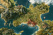 draw an fantasy map illustration isometric map