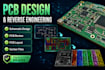 design pcb, create schematics,  pcb review, and reverse engineer circuit boards