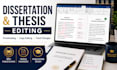 edit and proofread your dissertation or thesis