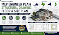 mep engineer plan structural drawing floor and site plan in virginia texas ny nj