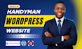 design contractor website, construction, plumbing wordpress website