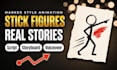 create 2d stickman animation video and stick figure animation