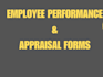 performance review and appraisal forms
