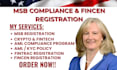 prepare your msb compliance, aml program, and fincen registration