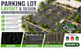 design parking lot layout, parking design, space planning, circulation plan, cad