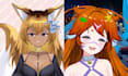 create anime vtuber character reference sheet art design vtuber oc vtuber pet