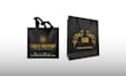 design a minimalist packaging bag with a dieline and mockup