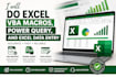 do excel vba macros, power query, and excel data entry