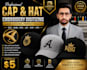 digitize cap and hat logo into embroidery files