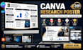 create canva research poster  thesis presentation scientific conference poster