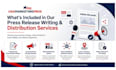 write and publish a press release on US media outlets