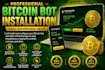 develop profitable bitcoin app, bitcoin bot on smartphone, laptop