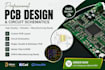 design professional custom pcb layout, pcb design and circuit schematics