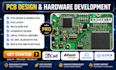 do pcb layout design schematic multilayer pcb design esp32 stm32 iot pcb gerber