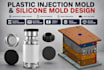 design plastic injection mold silicone mold gate design dfm solidworks tooling