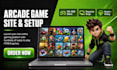build website html5 games, build arcade game website