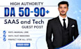 do guest post on high da, high quality traffic technology blog post