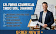 draw california restaurant structural plans for commercial remodeling