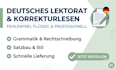 proofread, edit or write your german text professionally