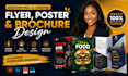 design professional flyer, poster, brochure and print design