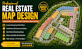 design real estate map, property map, community map, subdivision map, site plan