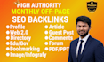 manually build monthly off page seo and mix backlinks
