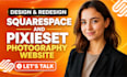 design squarespace website redesign squarespace website, pixieset website design