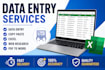 do fast and accurate data entry, excel, and web research
