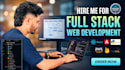 do custom website development as front end or full stack web developer