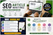 write SEO optimised blog posts and website content