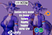 vrchat avatar furry avatar custom vrchat avatar rigging unity setup vrm avatar