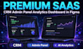 design premium ai saas crm admin panel analytics dashboard