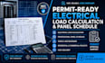 design permit ready electrical load calculation and panel schedule