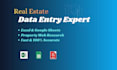 do accurate real estate data entry and web research