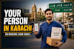help you with anything in karachi pakistan