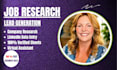 job research company research linkedin data entry personal assistant data mining