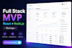build a full stack mvp for your startup using react and node js
