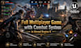 develop a full multiplayer game with combat system in unreal engine 5