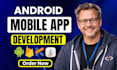 do custom android app development using kotlin and java as mobile app developer