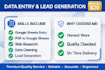 do data entry, excel data cleaning and google sheets