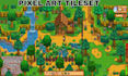 create pixel art, pixel tileset, indie game asset sprite sheet, tilemap